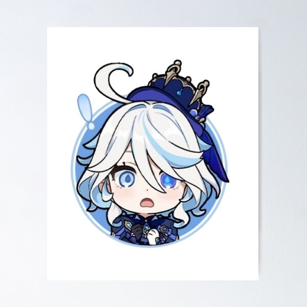Item preview, Furina genshin impact ｜ furina genshin fanart ｜ Calcomanías Furina genshin ｜ genshin impact furina Pegatina designed and sold by CrispyToastYT.