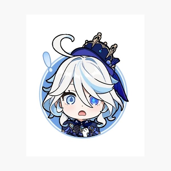 Item preview, Furina genshin impact ｜ furina genshin fanart ｜ Calcomanías Furina genshin ｜ genshin impact furina Pegatina designed and sold by CrispyToastYT.