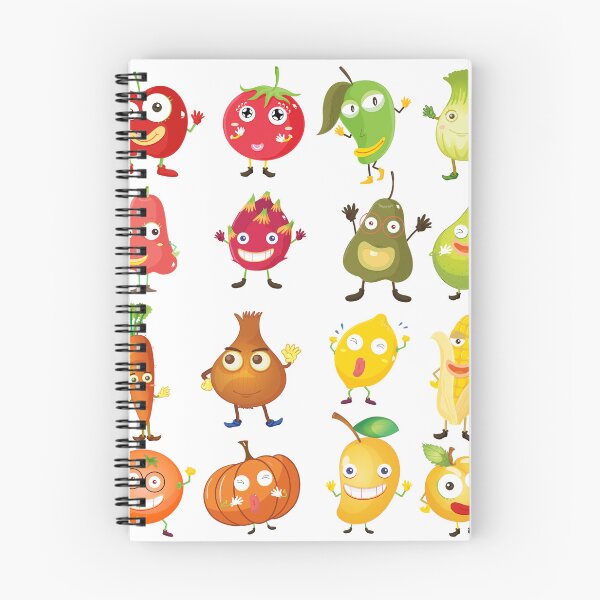 Item preview, Cheerful Produce: Fruit and Vegetable Face Illustrations designed and sold by hjian8219.