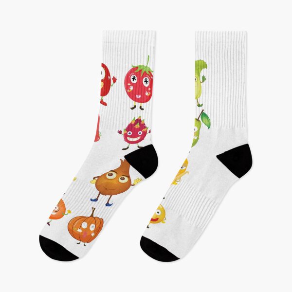 Item preview, Cheerful Produce: Fruit and Vegetable Face Illustrations designed and sold by hjian8219.