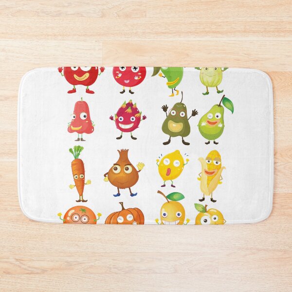 Item preview, Cheerful Produce: Fruit and Vegetable Face Illustrations designed and sold by hjian8219.