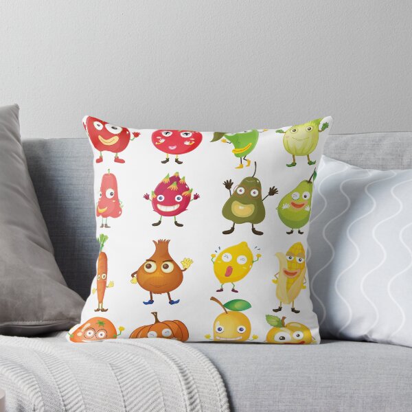 Item preview, Cheerful Produce: Fruit and Vegetable Face Illustrations designed and sold by hjian8219.