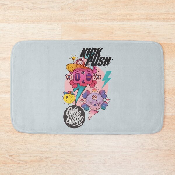 Item preview, Vibe so hard pink skull skateboard street art style designed and sold by Franco Moody.