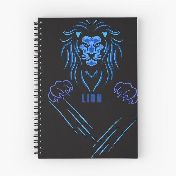 Item preview, blue lion face designed and sold by ApolloStoreHD.
