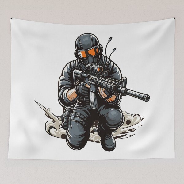 Item preview, black ops army retro designed and sold by Ren-Zou.
