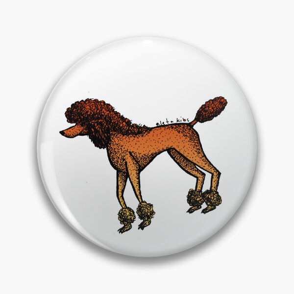 Item preview, Fire Poodle designed and sold by Aleta Kibler.