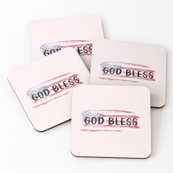 Item preview, Independence Day Art 4 July American Flag God Bless America designed and sold by popanato.