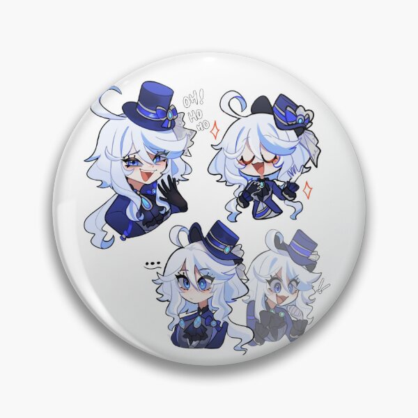 Item preview,  genshin impact｜furina genshin fanart ｜Decals Furina genshin ｜genshin impact furina Sticker designed and sold by CrispyToastYT.