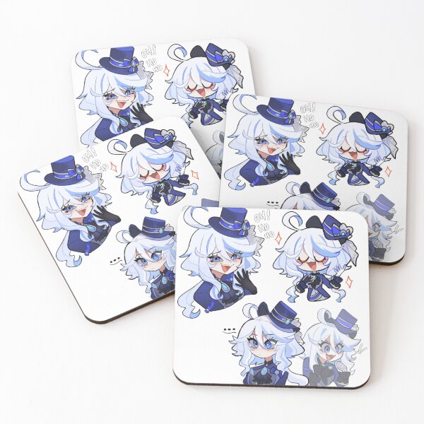 Item preview,  genshin impact｜furina genshin fanart ｜Decals Furina genshin ｜genshin impact furina Sticker designed and sold by CrispyToastYT.