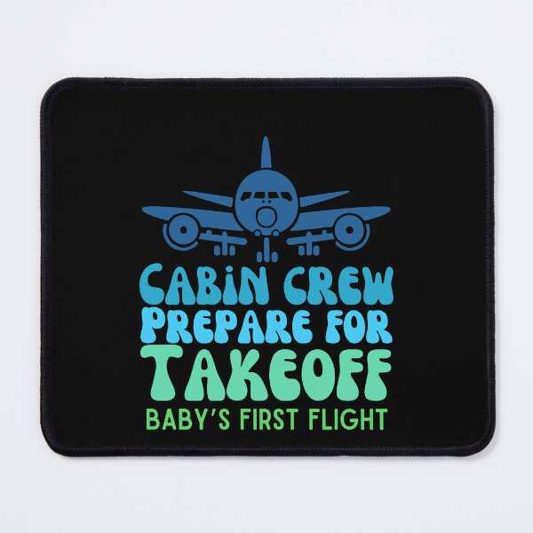 Item preview, Baby’s first flight, cabin crew prepare for takeoff designed and sold by Lillieoandco.