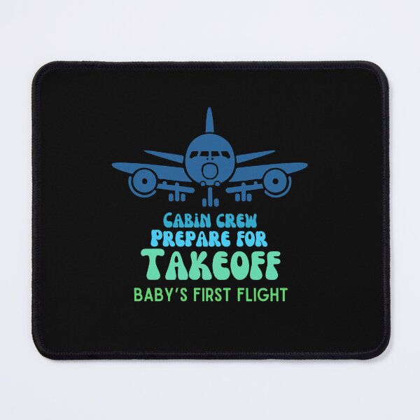 Item preview, Baby’s first flight, cabin crew prepare for takeoff designed and sold by Lillieoandco.