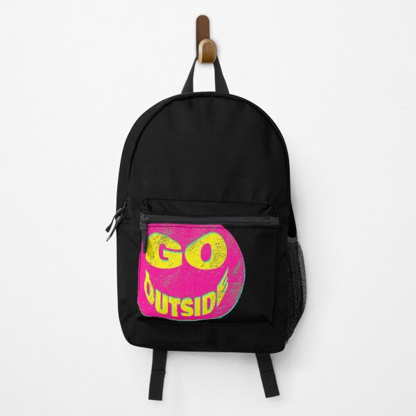 Item preview, Go Outside, Hot Color Smiley Face! designed and sold by my-ducky-things.