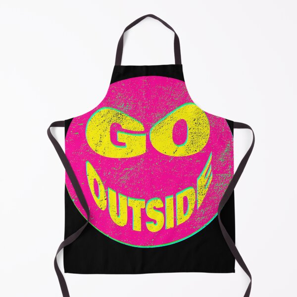 Item preview, Go Outside, Hot Color Smiley Face! designed and sold by my-ducky-things.