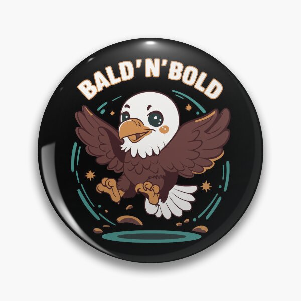 Item preview, Funny bald x funny bald designed and sold by The  Knick Knack Nook.