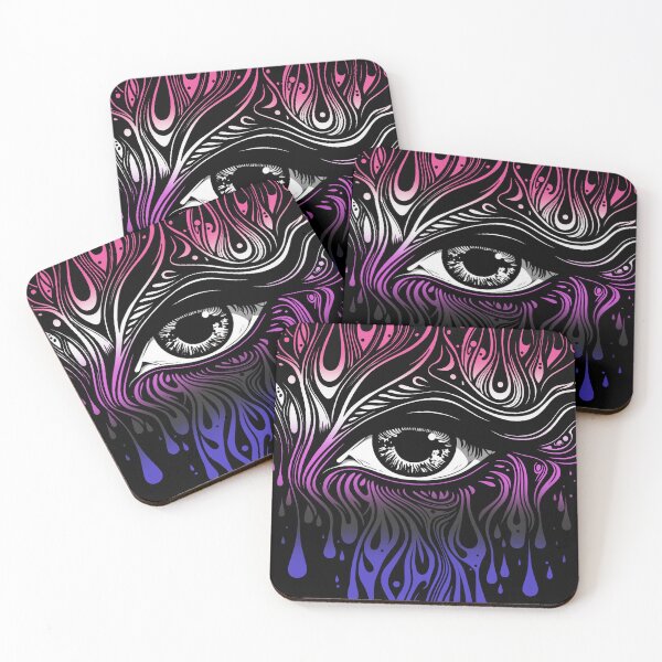 Item preview, Trippy Genderfluid Pride Flag Colored Eye, Evil Eye Genderfluid Rave Design  designed and sold by Travelslightly.