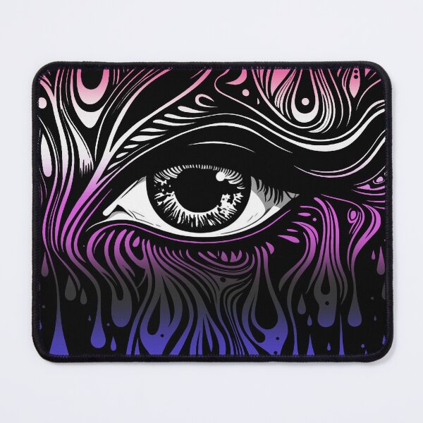 Item preview, Trippy Genderfluid Pride Flag Colored Eye, Evil Eye Genderfluid Rave Design designed and sold by Travelslightly.