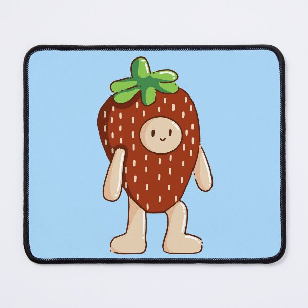 Item preview, Strawberry Guy in Blue designed and sold by InkyDoodleDoo.