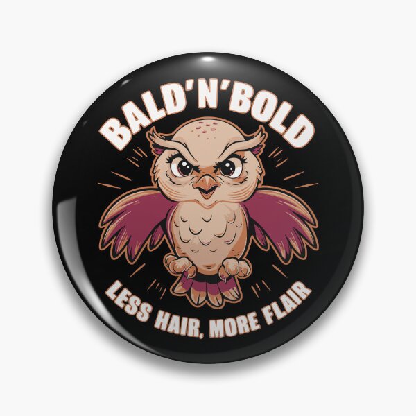Item preview, Funny bald x funny bald designed and sold by The  Knick Knack Nook.