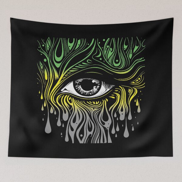 Item preview,  Trippy Lithromantic Pride Flag Colored Eye, Lithromantic Mystic Rave Design  designed and sold by Travelslightly.