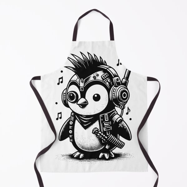 Item preview, Whimsigoth Cyberpunk Punkrock Weirdcore Penguin Vintage Inspired Art Design designed and sold by dreamsagellc.