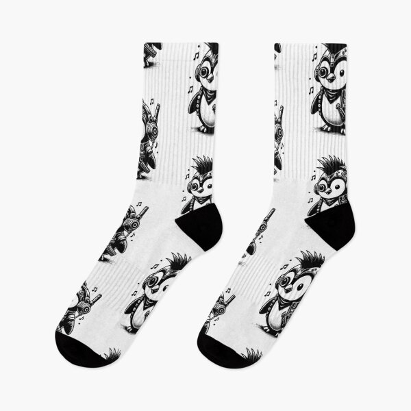 Item preview, Whimsigoth Cyberpunk Punkrock Weirdcore Penguin Vintage Inspired Art Design designed and sold by dreamsagellc.