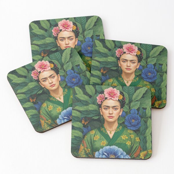 Item preview, Frida Kahlo   Exotic  Flowers designed and sold by TeeARTHY.