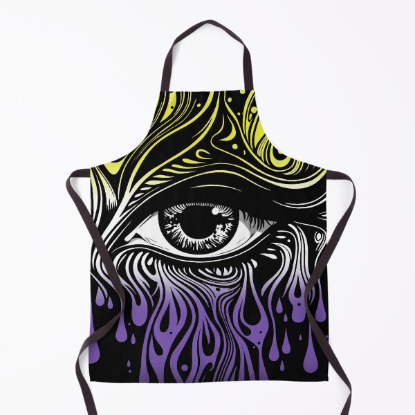 Item preview, Trippy Nonbinary Pride Flag Colored Eye, Enby Mystic Rave Design designed and sold by Travelslightly.