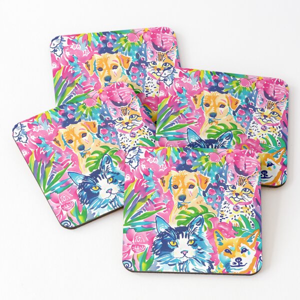 Item preview, Preppy style cats and dogs designed and sold by SophieClimaArt.