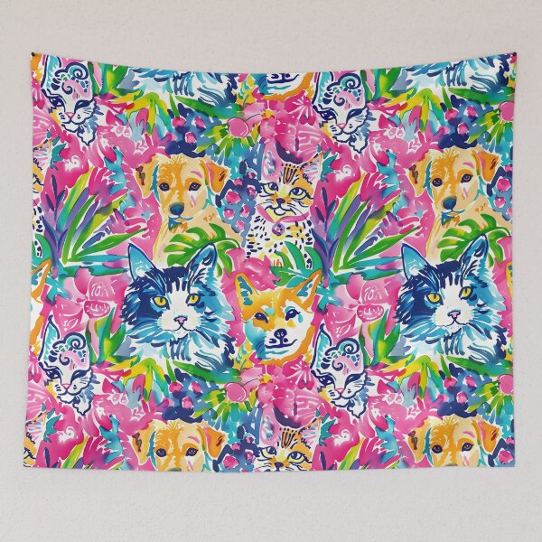 Item preview, Preppy style cats and dogs designed and sold by SophieClimaArt.