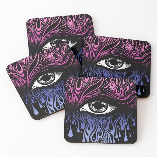 Item preview, Trippy Omnisexual Pride Flag Colored Eye, Omni Mystic Rave Design  designed and sold by Travelslightly.