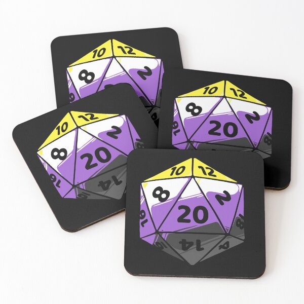 Item preview, Nonbinary Pride Die designed and sold by khalico.