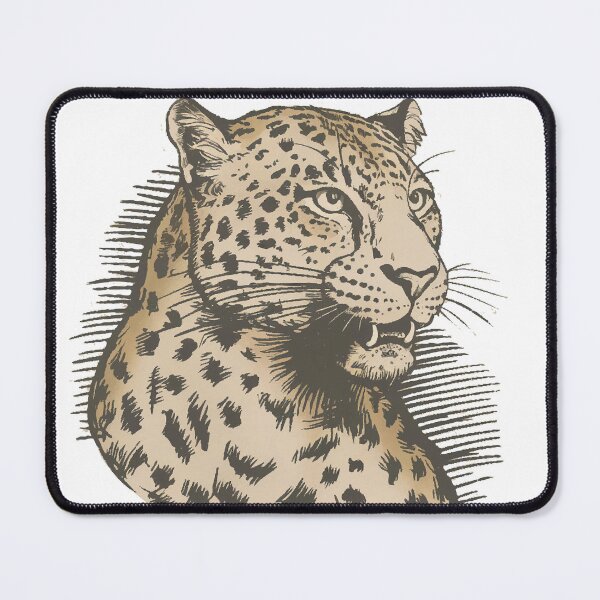 Item preview, Leopard Vintage Wildlife Sketch designed and sold by Rodri-Ortega.
