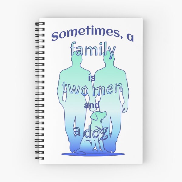 Item preview, Two Men and a Dog Gay Pride Print designed and sold by PAWsitiveCurios.