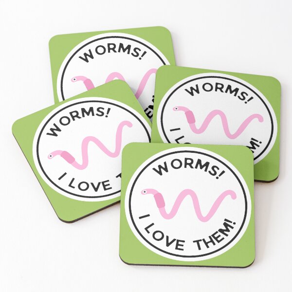 Item preview, Worms! I love them! designed and sold by OctagonGlasses.