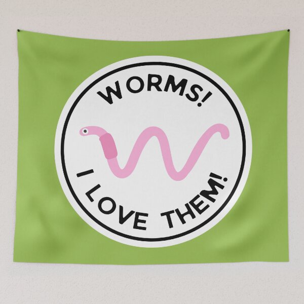 Item preview, Worms! I love them! designed and sold by OctagonGlasses.