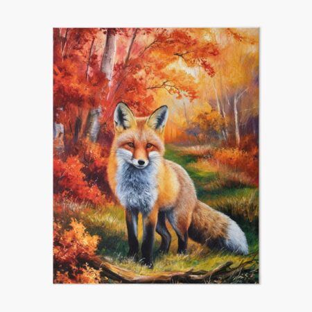 Item preview, Fox Portrait. Autumn fox, fall fox, vintage fox, fox painting, Peter Paul Rubens style designed and sold by FoxVibes.