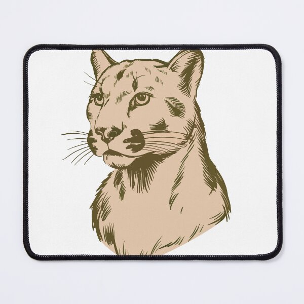 Item preview, Mountain Lion Cougar Vintage Wildlife Sketch designed and sold by Rodri-Ortega.