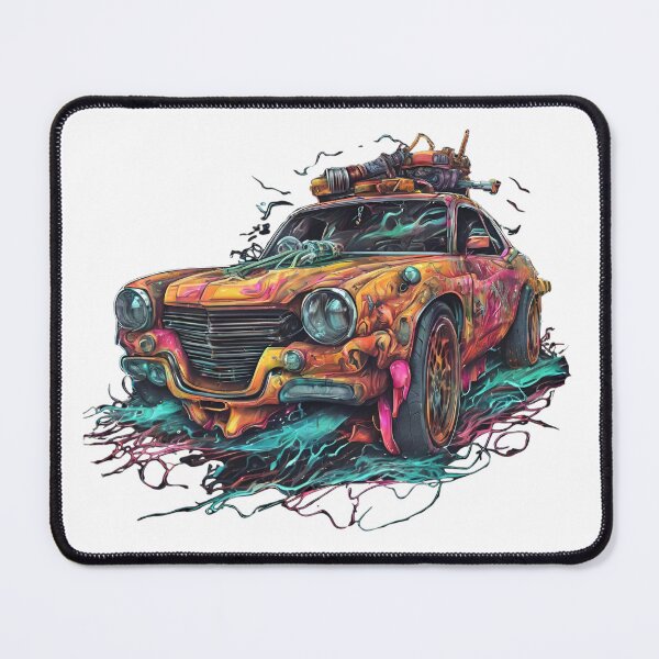 Item preview, Psychedelic Art Car | Colorful Retro Design | Artistic Automotive Art designed and sold by Epic--Art.
