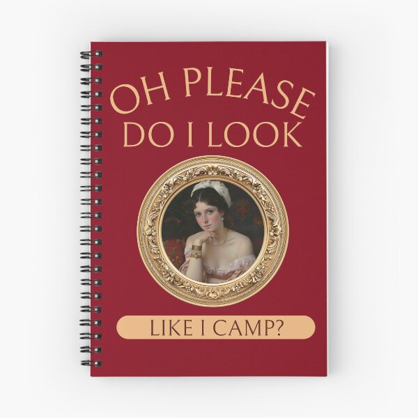 Item preview, Camping, Oh Please Do I Look Like I Camp? guilded circle designed and sold by LewpyG.