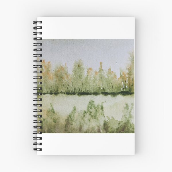 Item preview, Handmade watercolour painting of a misty forest designed and sold by Varun Bhalerao.