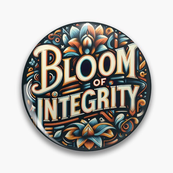 Item preview, Bloom of integrity, typography designed and sold by maxmaj.