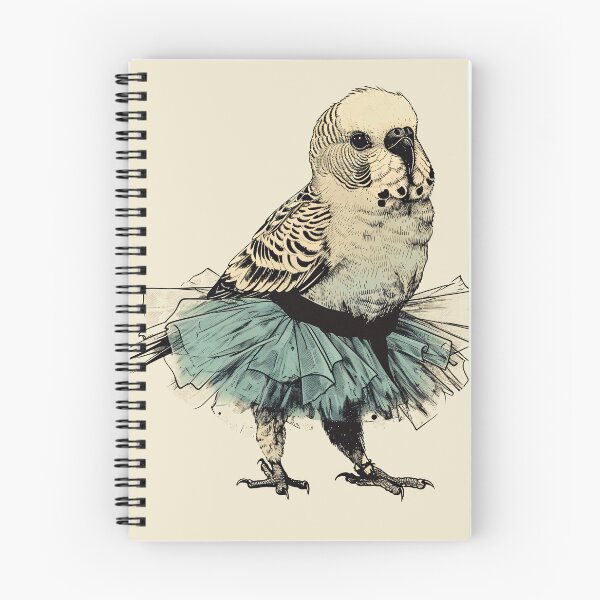 Item preview, Charming Budgie Ballet designed and sold by Stillness store.