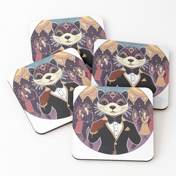 Item preview, Otters Midnight Masquerade Ball designed and sold by Emissaries-Joy.