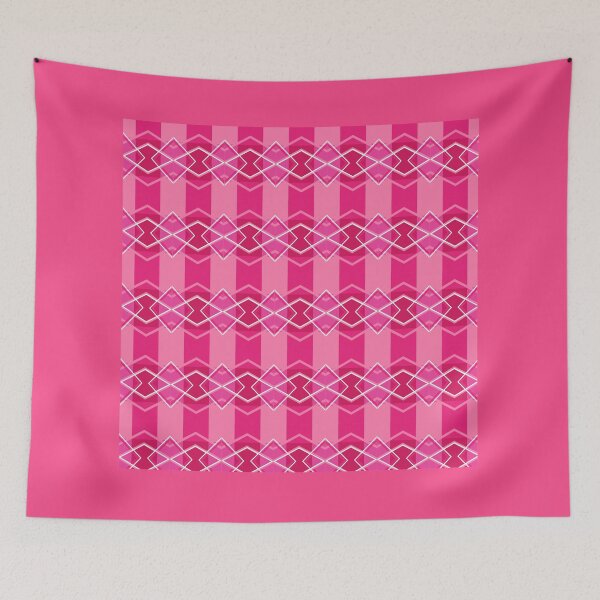 Item preview, Geometric pattern on an alternating red background designed and sold by wonghong.