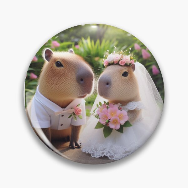 Item preview, Capybara's wedding2-1 designed and sold by Capybara Art Lover.