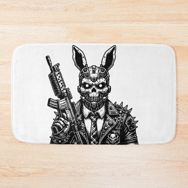Item preview, Warcore Punkrock Goth Killer Cyborg Rabbit Weirdcore designed and sold by dreamsagellc.