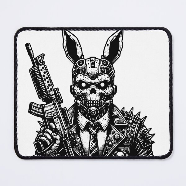 Item preview, Warcore Punkrock Goth Killer Cyborg Rabbit Weirdcore designed and sold by dreamsagellc.