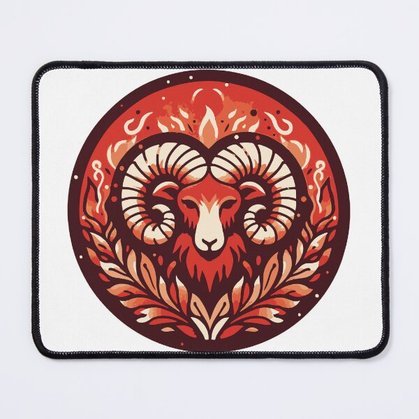 Item preview, Aries Zodiac Circular Design - Flat Style designed and sold by AstroJosh.