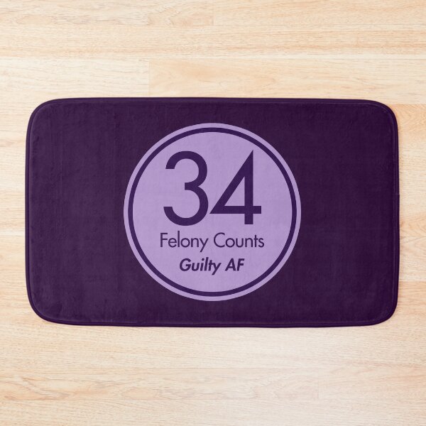 Item preview, Copy of tRump Guilty - 34 felony counts - Guilty AF (Hot Pink) designed and sold by Thelittlelord.