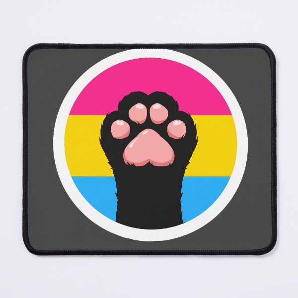 Item preview, Pansexual Kitty Pride Paw designed and sold by sugarspeck.